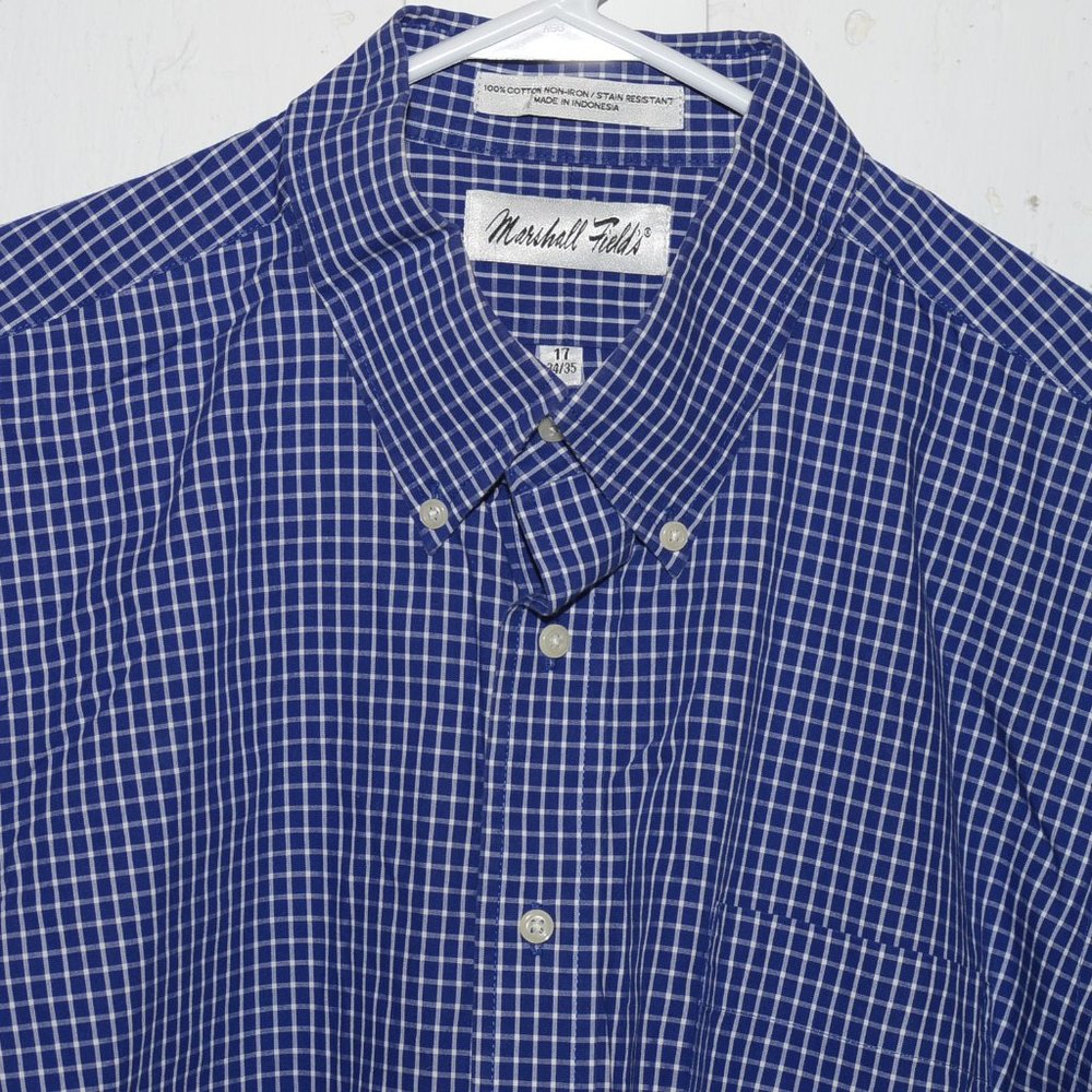 Marshall fields dress mens shirt size 17 J660